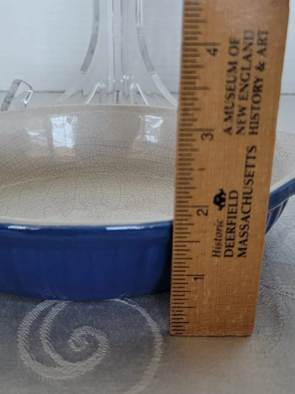 Au Gratin Dish, Small Casserole Dish, Baking Dish, WCL Blue & White